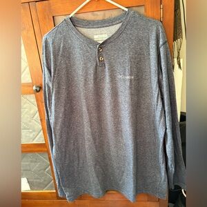Columbia Men's Blue Long Sleeve Henley